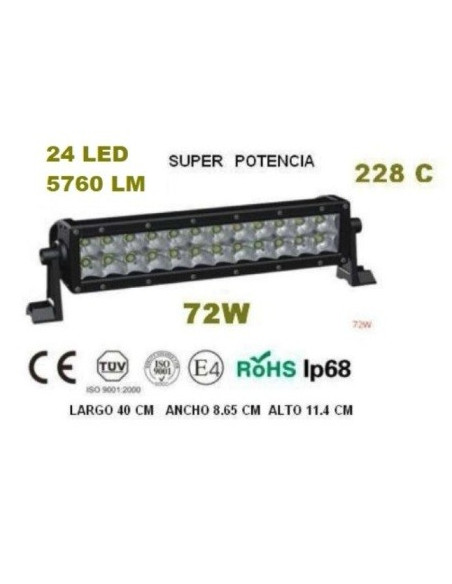 FARO BARRA AgroleD 24LED 72W 5760LM 228C
