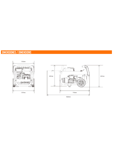 Generador Genergy Jaca 3300W 230V arranque eléctrico