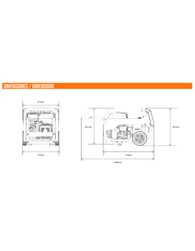 Generador Genergy Veleta 2800W 230V arranque eléctrico