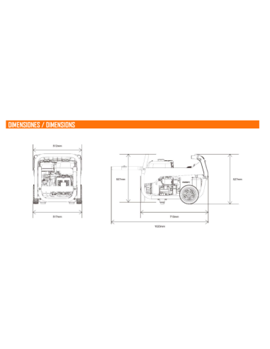 Generadro Genergy Jaca-S 3300W 230V arranque manual