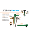 Pincho Latón Porta-aspersor VYR-84. Entrada 3/4" Hembra