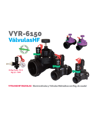 Electroválvula VYR-6150 Con Regulación De Caudal Rosca Hembra 1" 1/2 Vyrsa