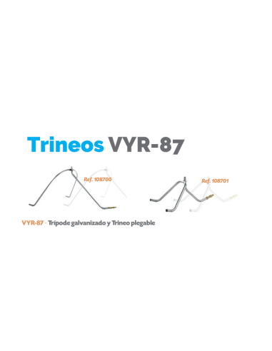 Trineo Plegable VYR-87 35CM Entrada 1/2" Macho. Salida 3/4" Hembra