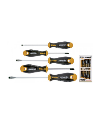 Juego Destornilladores 5 Piezas Felo Ergonic