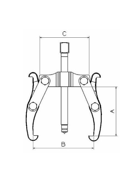 Extractor Mecánico 1404LT Forza 2/3 Patas Reversibles 135 X 180