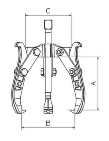 Extractor Mecánico 1407LT Forza 2/3 Patas Reversibles 180 X 235