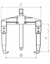 Extractor Mecáncio 2415 Forza 2 Patas 100 X 135