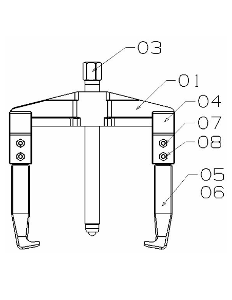 Extractor Mecáncio 2415 Forza 2 Patas 100 X 135