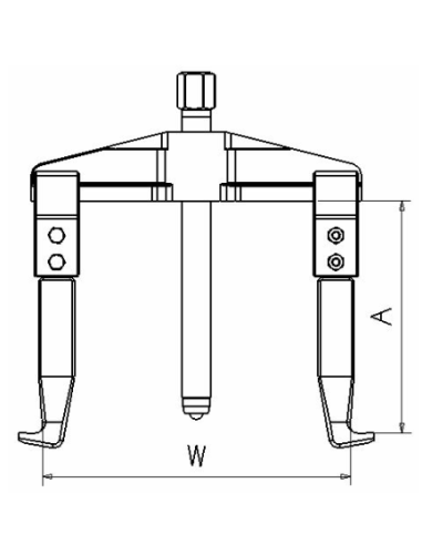 Extractor Mecánico 2410 Forza 2 Patas 100 X 95