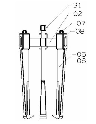Extractor Mecánico 9120LT Forza 3 Patas 380 X 185