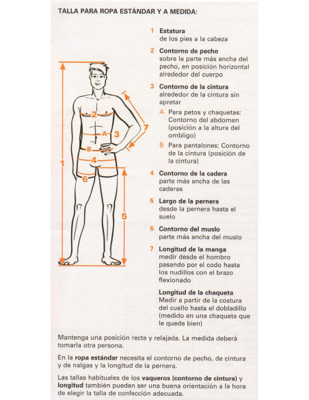 TABLA TALLAS INTERNACIONALES NORMALES