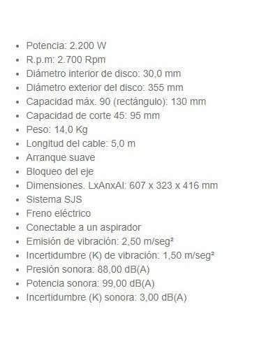 Sierra Circular 5143R 355MM 2200W Makita