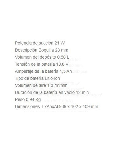 Aspirador CL111DWR 10.8V Rojo Makita