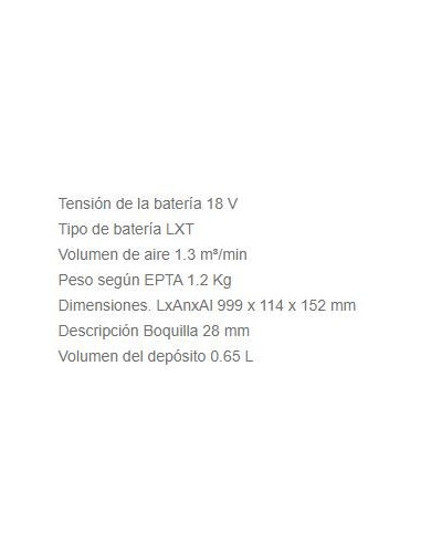 Aspirador Makita DCL180ZB a batería 18V