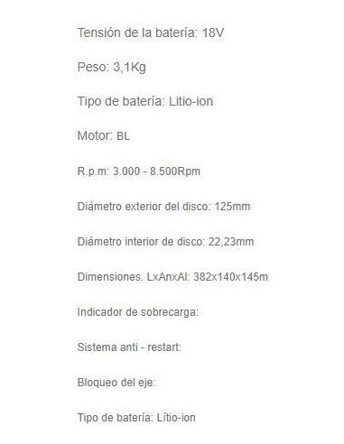 Miniamoladora Makita DGA511Z