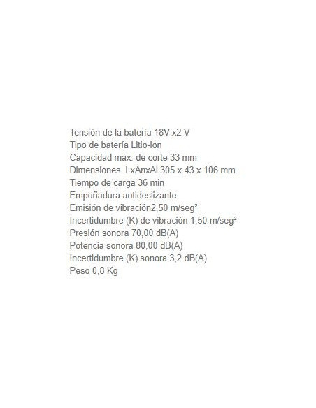 Tijera Poda DUP361Z 18V S/Bat Makita