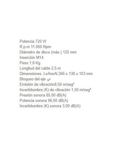 Miniamoladora Makita GA5030R 720W