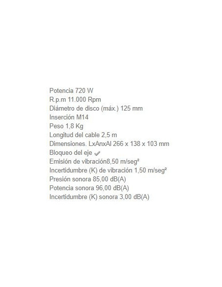 Miniamoladora Makita GA5030R 720W