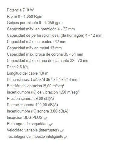 Martillo Ligero HR2230 22 MM HR2230 Makita