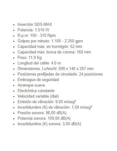 Martillo Combinado HR5212C 1510W Makita