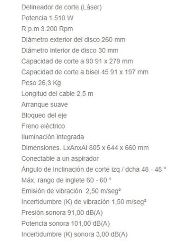 Ingletadora Láser LS1019L 260 MM Makita
