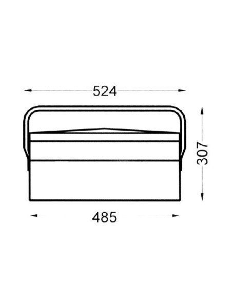 Caja Herramientas Metal Heco 102.7