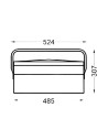 Caja Herramientas Metal Heco 102.7