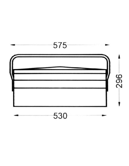 Caja Herramientas Metal Heco 108.7