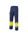Pantalón Bicolor Alta Visibilidad Azul 303003 Velilla
