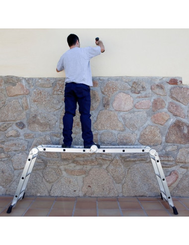 Escalera Multiuso Con Plataforma EMA-3C Coviden