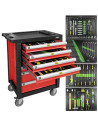 Carro de Herramientas JBM 7 Cajones Rojo
