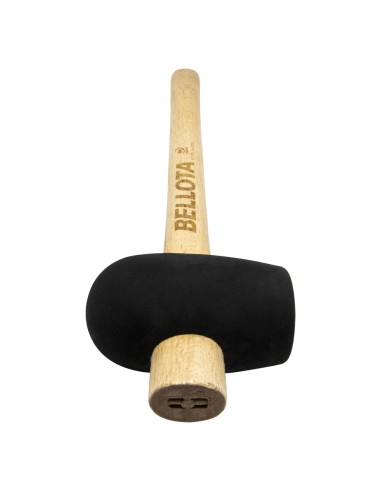 Maza Blanda Goma Negra 750 gr Con Mango Madera Bellota